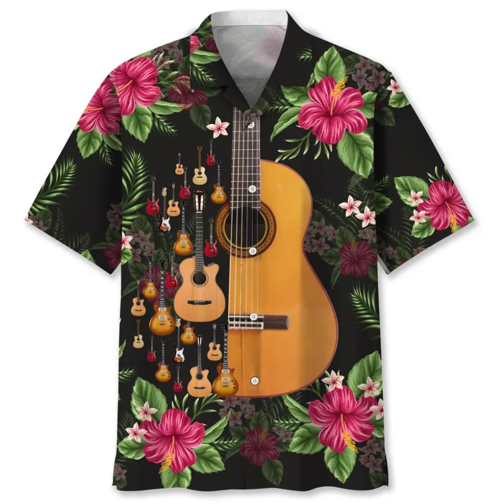 Guitar Nature Tropical Hawaiian Shirt HWBN2762481 - Beltina