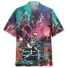Guitar Skeleton Halloween Night Hawaiian Shirt HWBN2764663 - Beltina