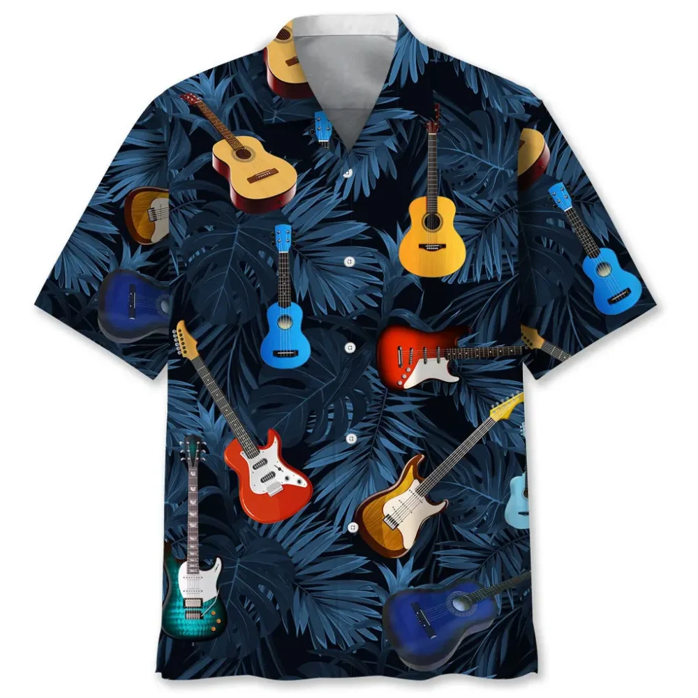 Guitar Tropical Hawaiian Shirt HWBN2762486 - Beltina