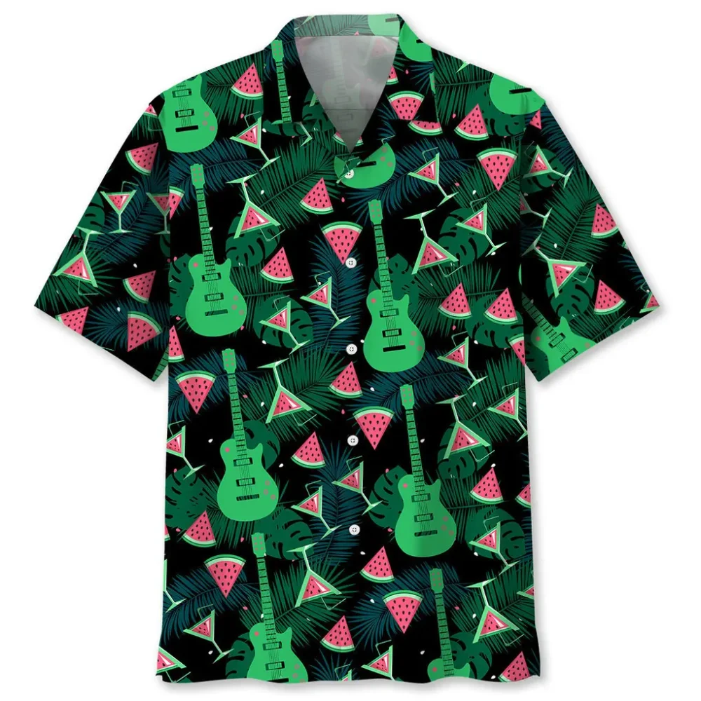 Guitar Watermelon Hawaiian Shirt HWBN2762490 - Beltina