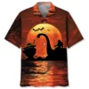 Halloween Bigfoot Riding on Lochness Monster and Alien Hawaiian Shirt HWBN2764621 - Beltina