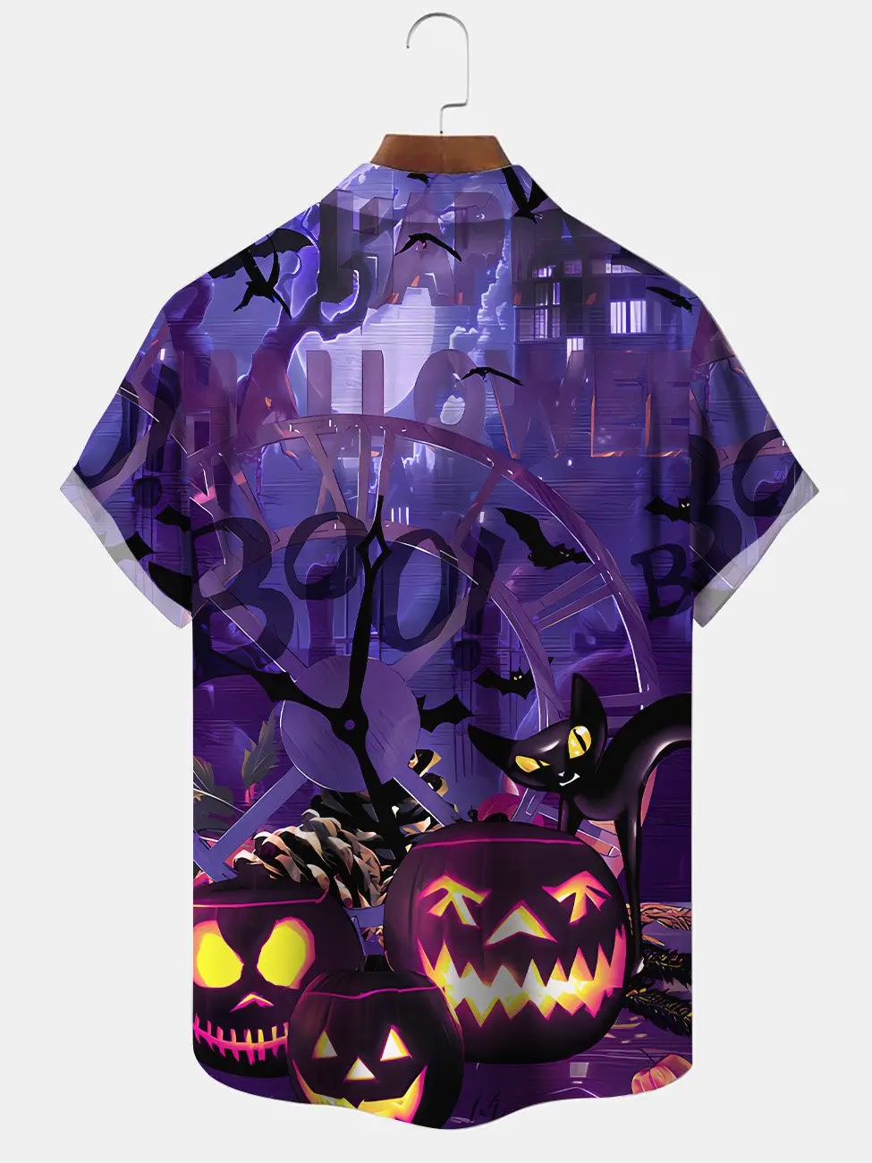 halloween-pumpkin-mens-button-down-casual-hawaiian-shirt-2