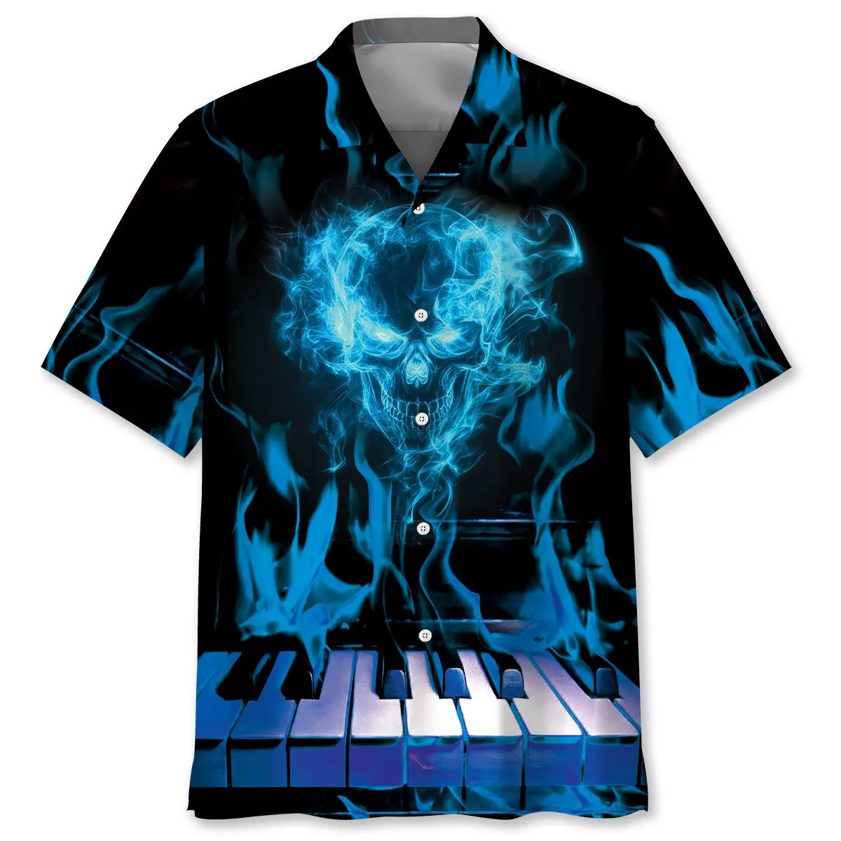 halloween-skull-piano-hawaiian-shirt