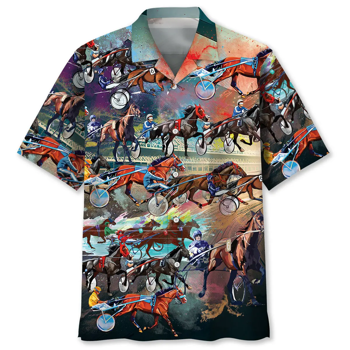 harness-racing-racecourse-hawaiian-shirt
