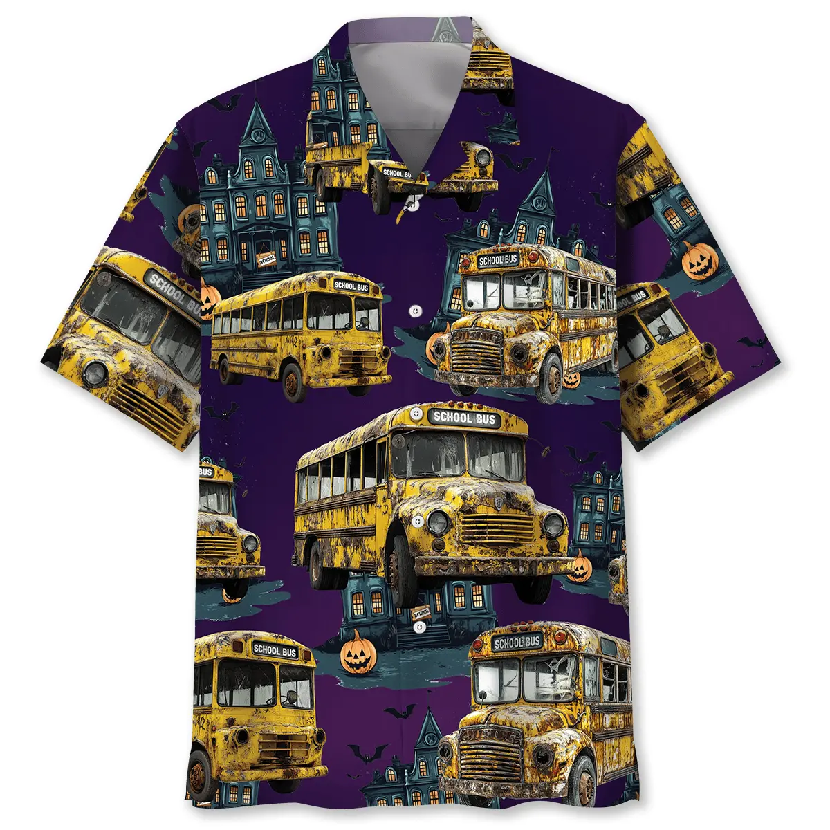 haunted-school-bus-hawaiian-shirt