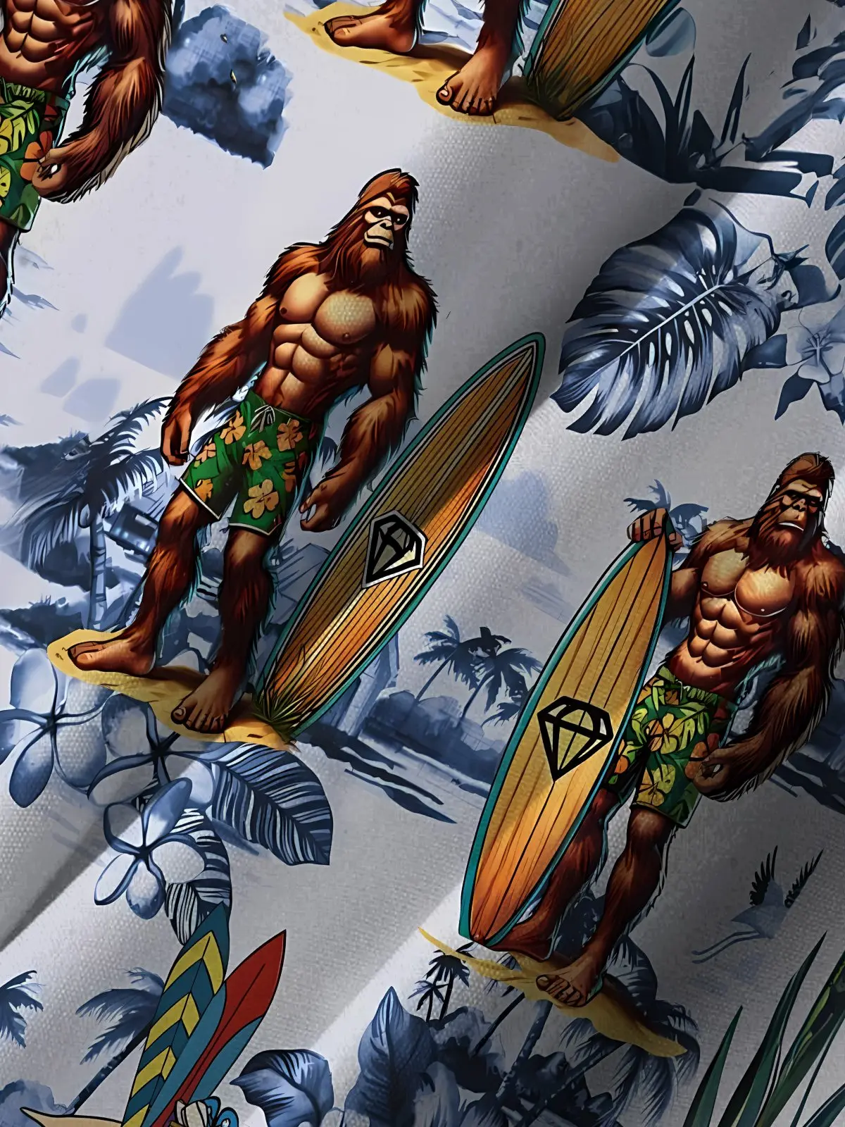 hawaii-bigfoot-print-art-buttons-stretch-large-size-mens-hawaiian-shirt-3