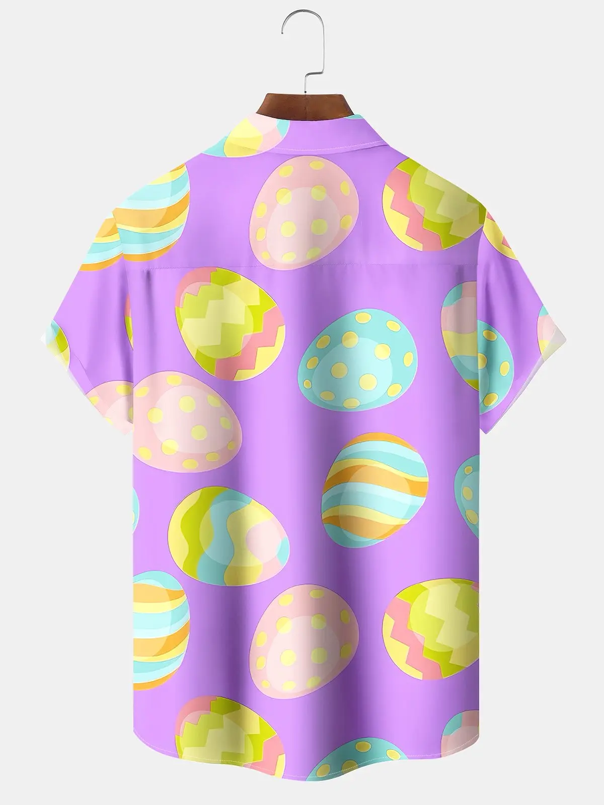 hawaii-easter-bigfoot-print-art-buttons-stretch-large-size-mens-hawaiian-shirt-2