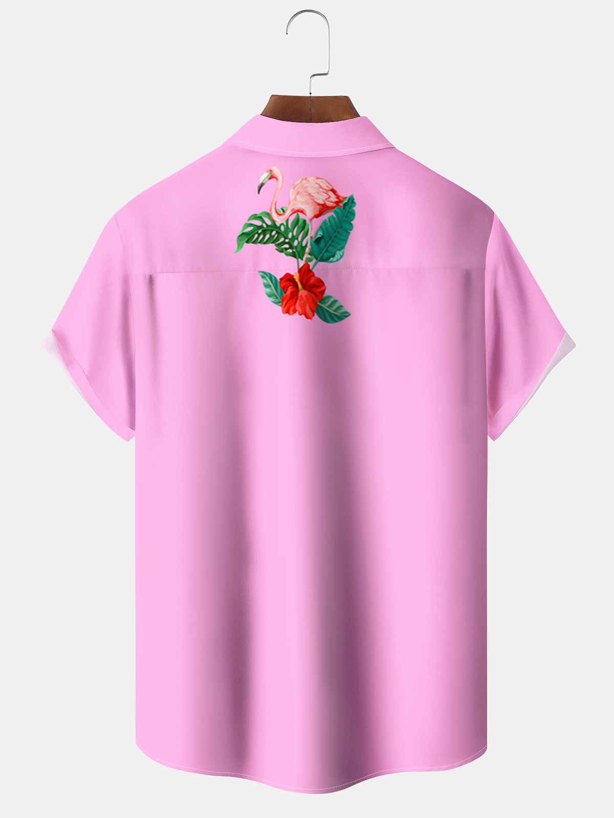 hawaii-flamingo-plant-contrast-color-stripe-print-art-button-stretch-large-size-mens-hawaiian-shirt-2