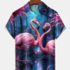 Hawaiian Coconut Tree Flamingo Men's Hawaiian Shirt HWBN2765258 - Beltina