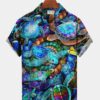 Hawaiian Marine Life Turtle Print Chest Bag Hawaiian Shirt Plus Hawaiian Holiday Hawaiian Shirt HWBN2765168 - Beltina
