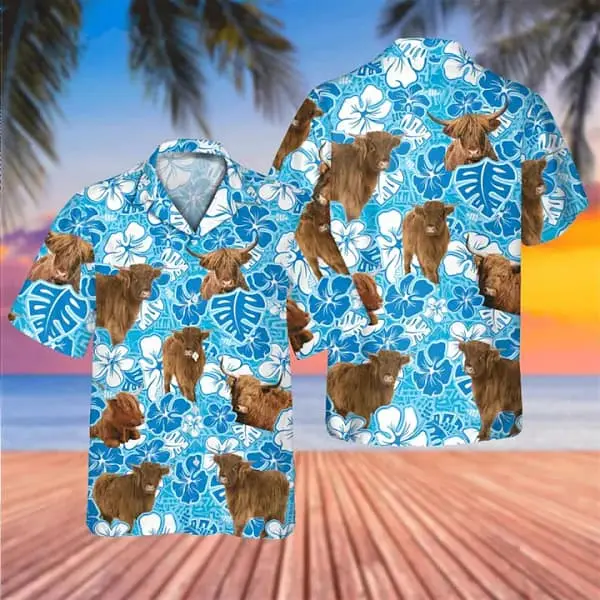 highland-cow-blue-floral-trendy-hawaiian-shirt-cow-hawaii-shirt-cow-lovers-shirt-for-men
