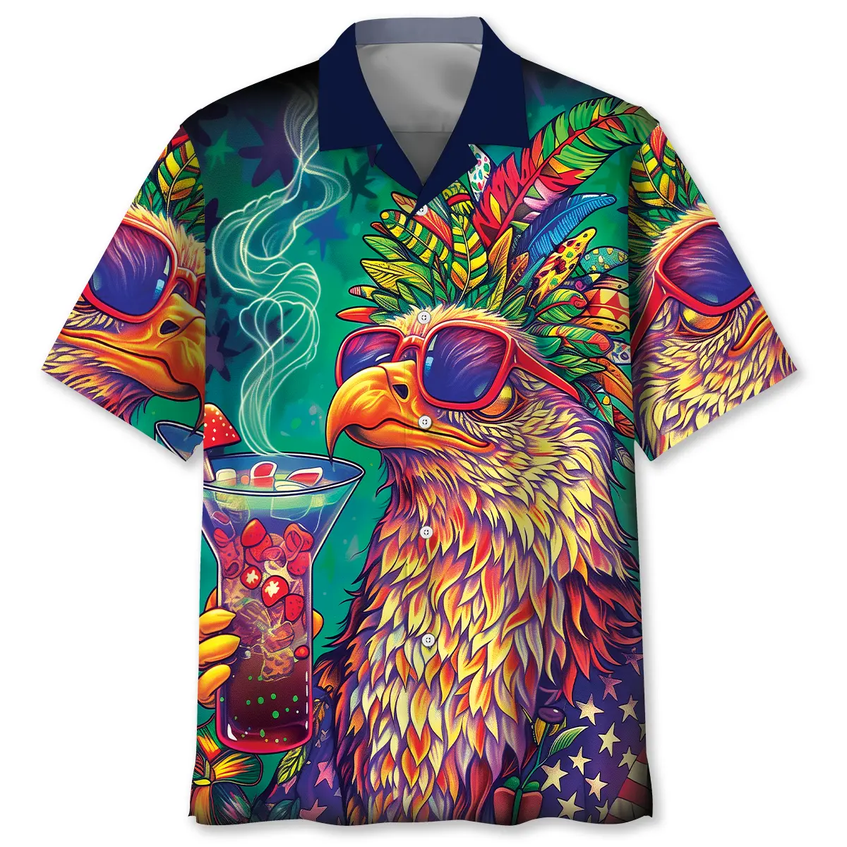 hippie-bald-eagle-funny-art-hawaiian-shirt