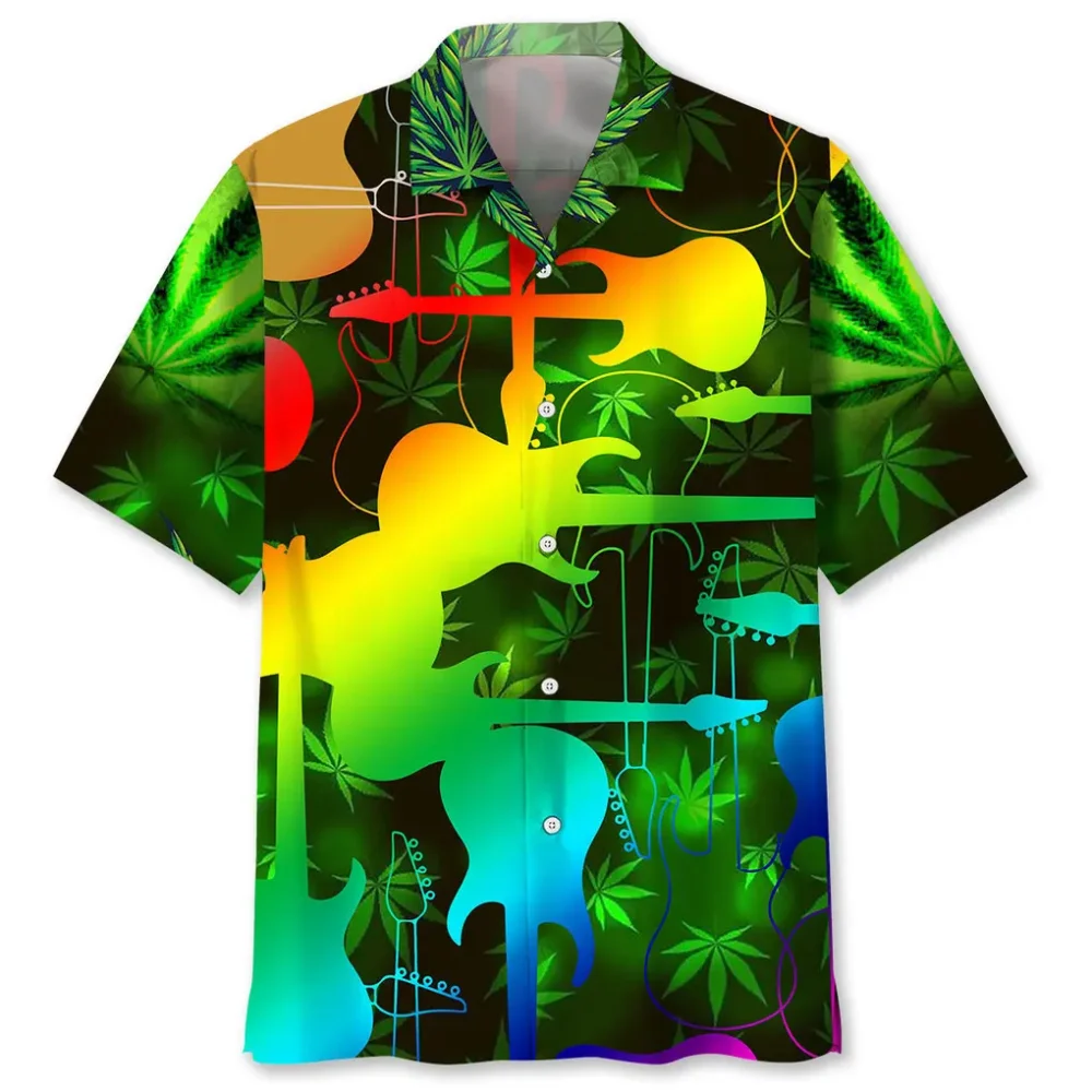 Hippie Guitar Abstract Hawaiian Shirt HWBN2762491 - Beltina