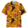 Hockey Orange Tropical Hawaiian Shirt HWBN2762287 - Beltina