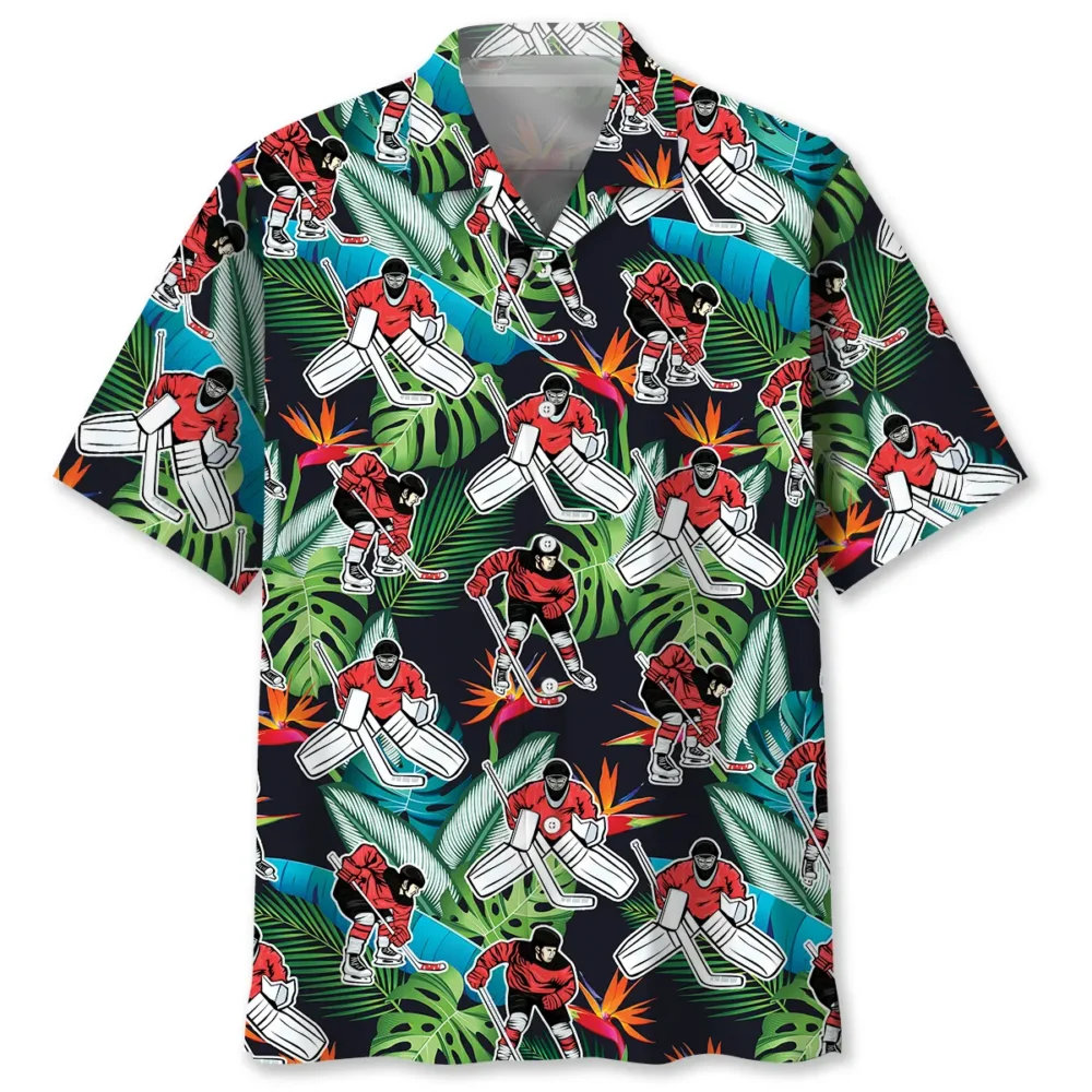 Hockey Tropical Hawaiian Shirt HWBN2762758 - Beltina