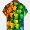 Holiday Shamrock Lucky St. Patrick Gradient Hawaiian Shirt HWBN2765117 - Beltina