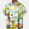 Holiday Vintage Easter Egg Bunny Cartoon Hawaiian Shirt HWBN2765130 - Beltina