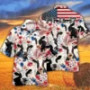Holstein Friesian Cattle Lovers American Flag Hawaiian Shirt Cow Hawaiian Shirt Vintage Hawaiian Shirt For Men And Women HWBN2765012 - Beltina