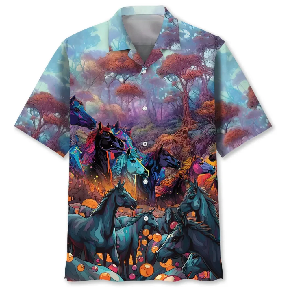 Horse Colorful Hawaiian Shirt HWBN2762844 - Beltina