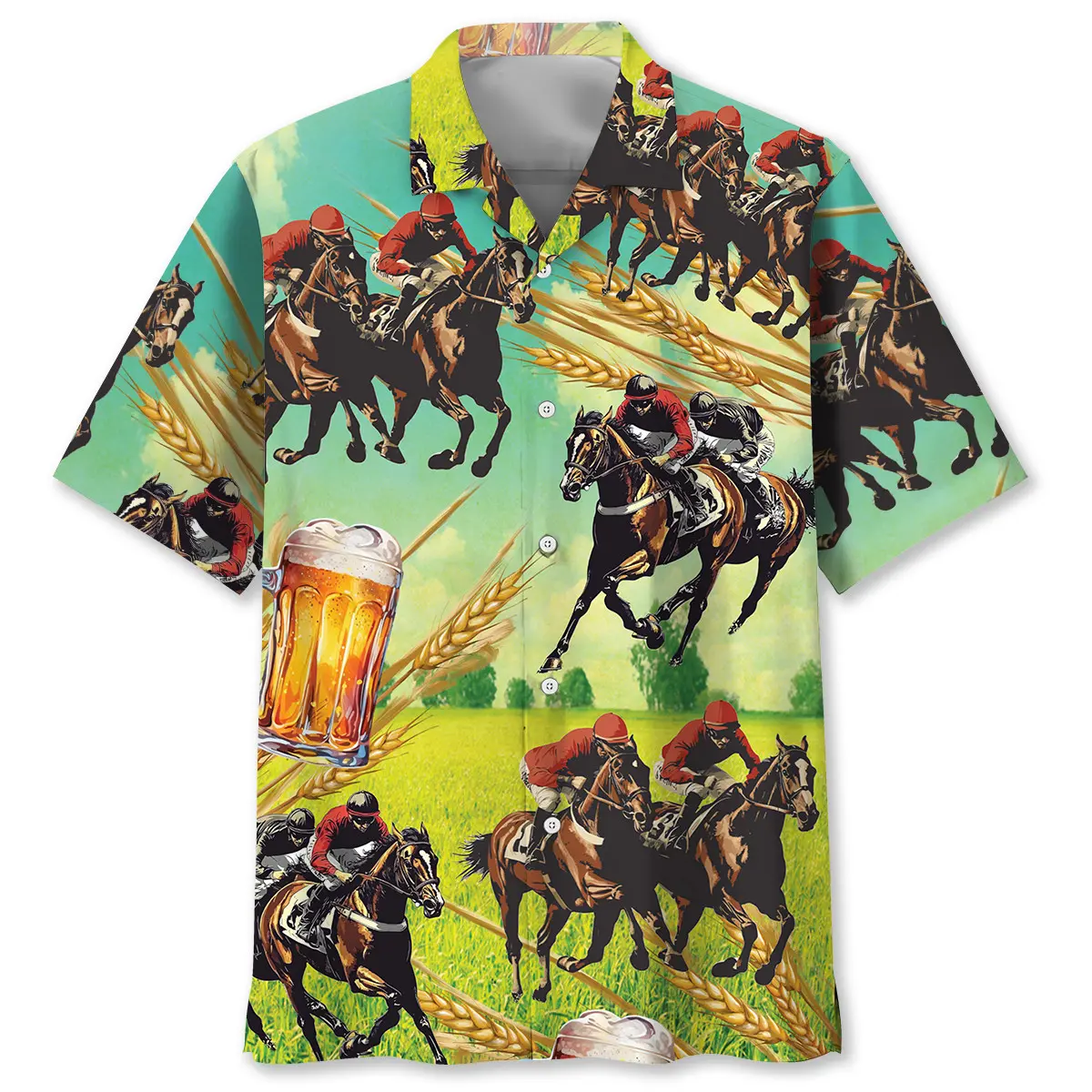 horse-racing-beer-vintage-hawaiian-shirt