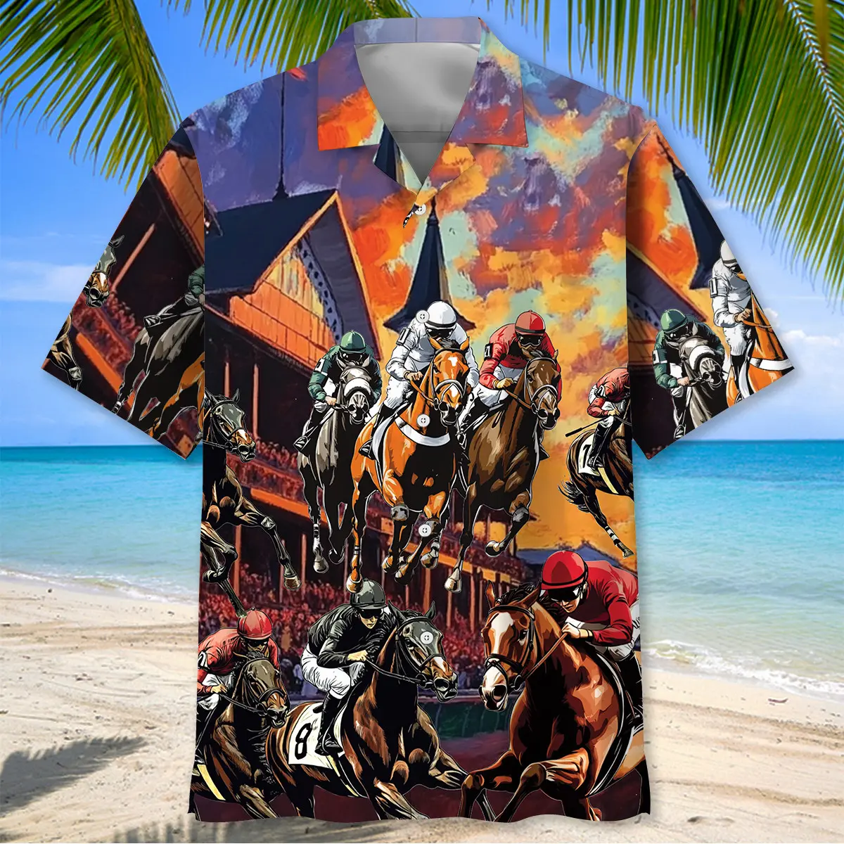 horse-racing-racecourse-sunset-hawaiian-shirt-2
