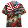 Horse Racing USA Rose Hawaiian Shirt Pocket HWBN2764977 - Beltina