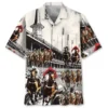 Horse Racing Vintage Racecourse Hawaiian Shirt Pocket HWBN2764976 - Beltina