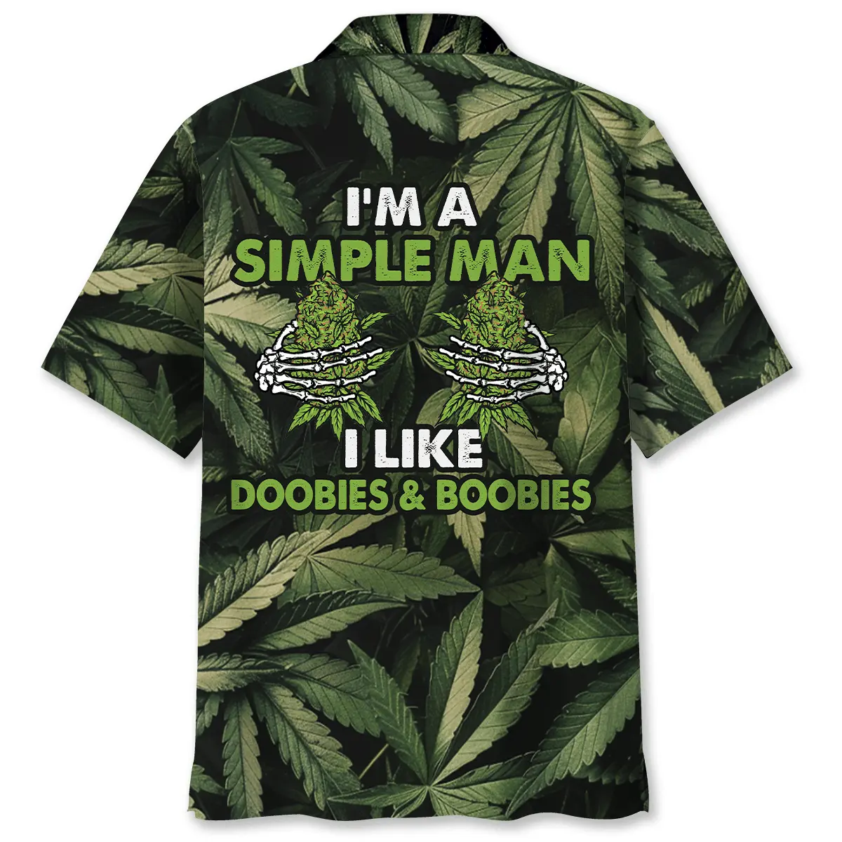 i-am-a-simple-man-i-like-doobies-boobies-hawaiian-shirt-2