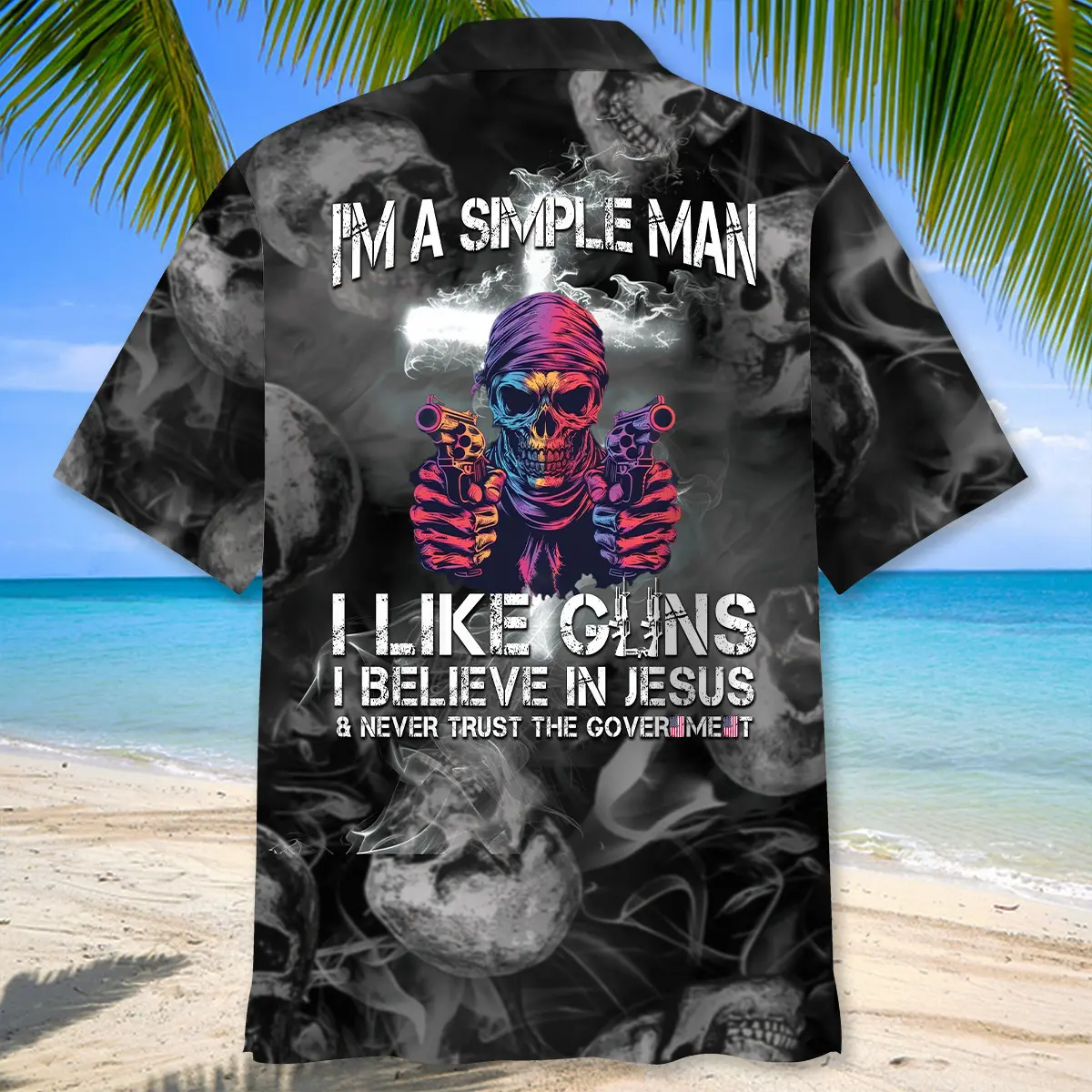 i-am-a-simple-man-like-g-uns-and-believe-in-jesus-hawaiian-shirt-1