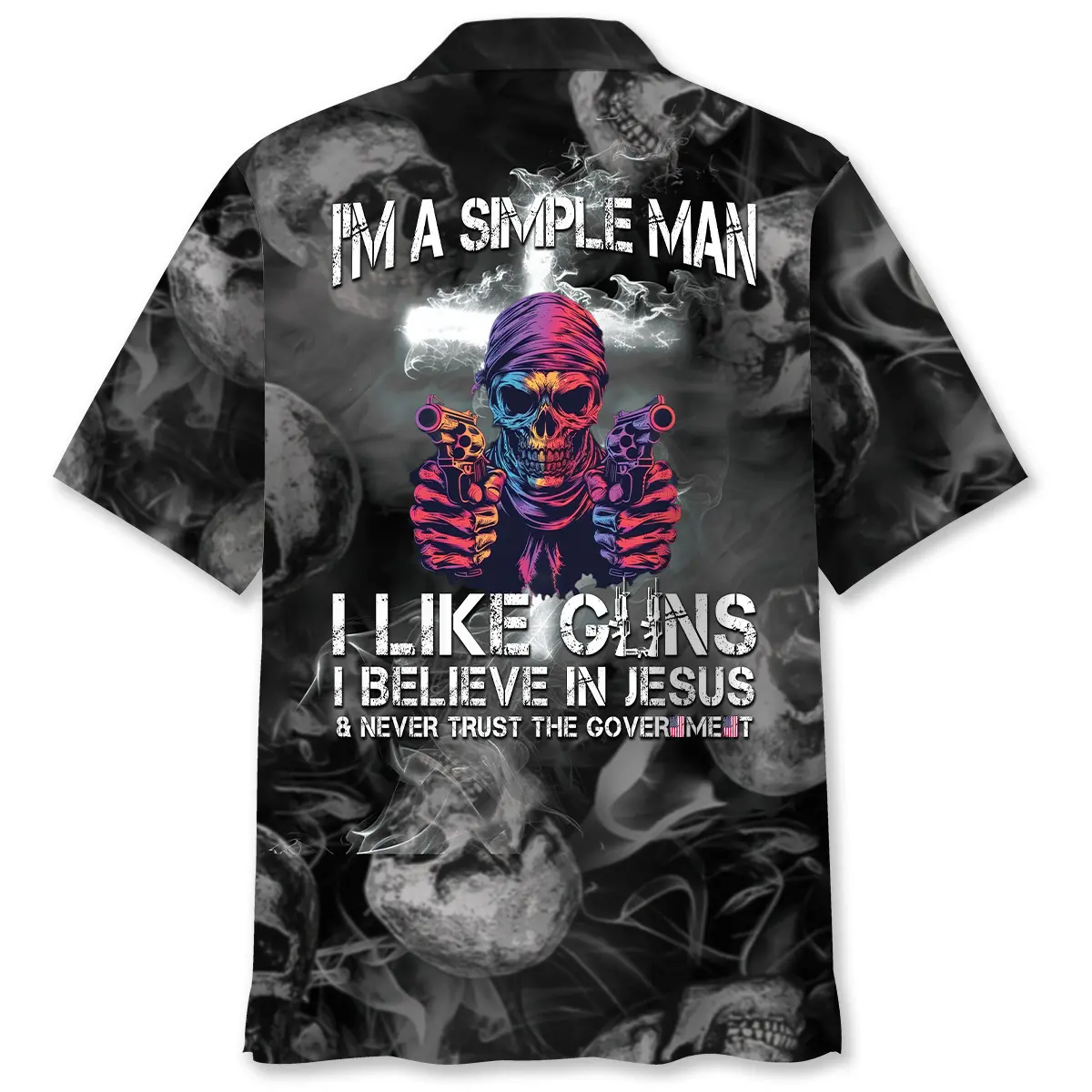 i-am-a-simple-man-like-g-uns-and-believe-in-jesus-hawaiian-shirt