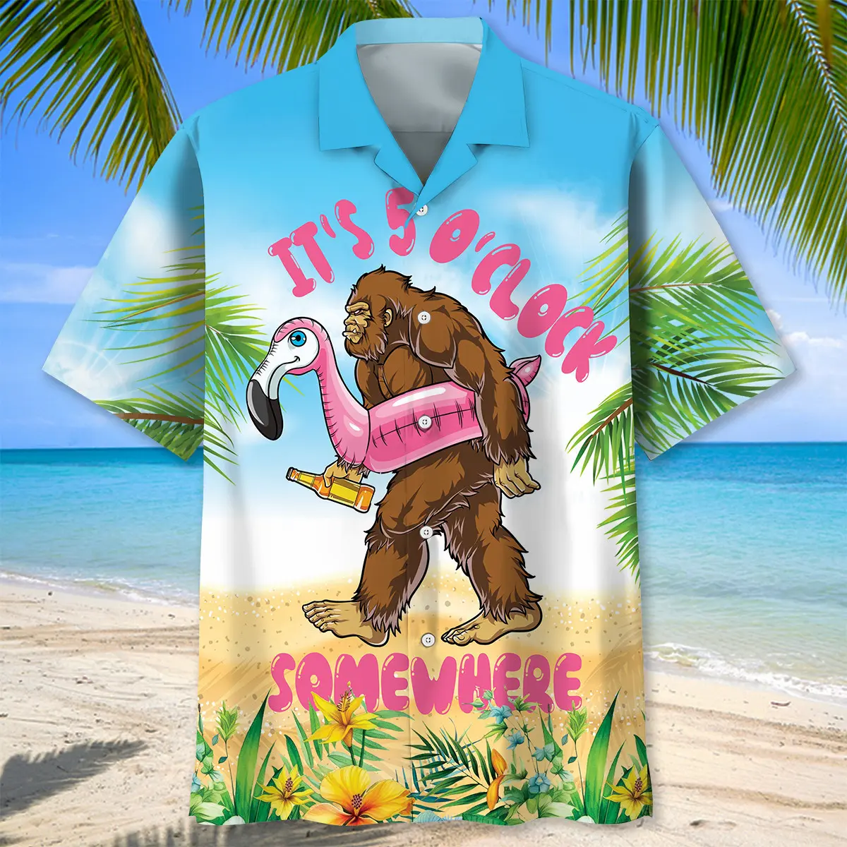 its-5-oclock-somewhere-bigfoot-hawaiian-shirt-2