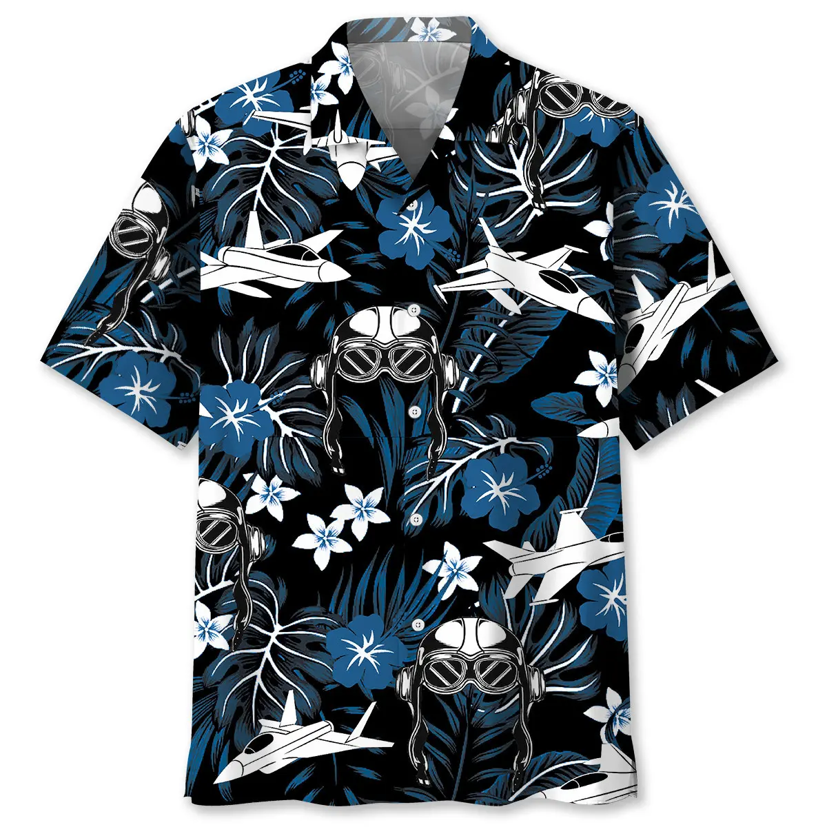 jet-fighter-hawaiian-shirt