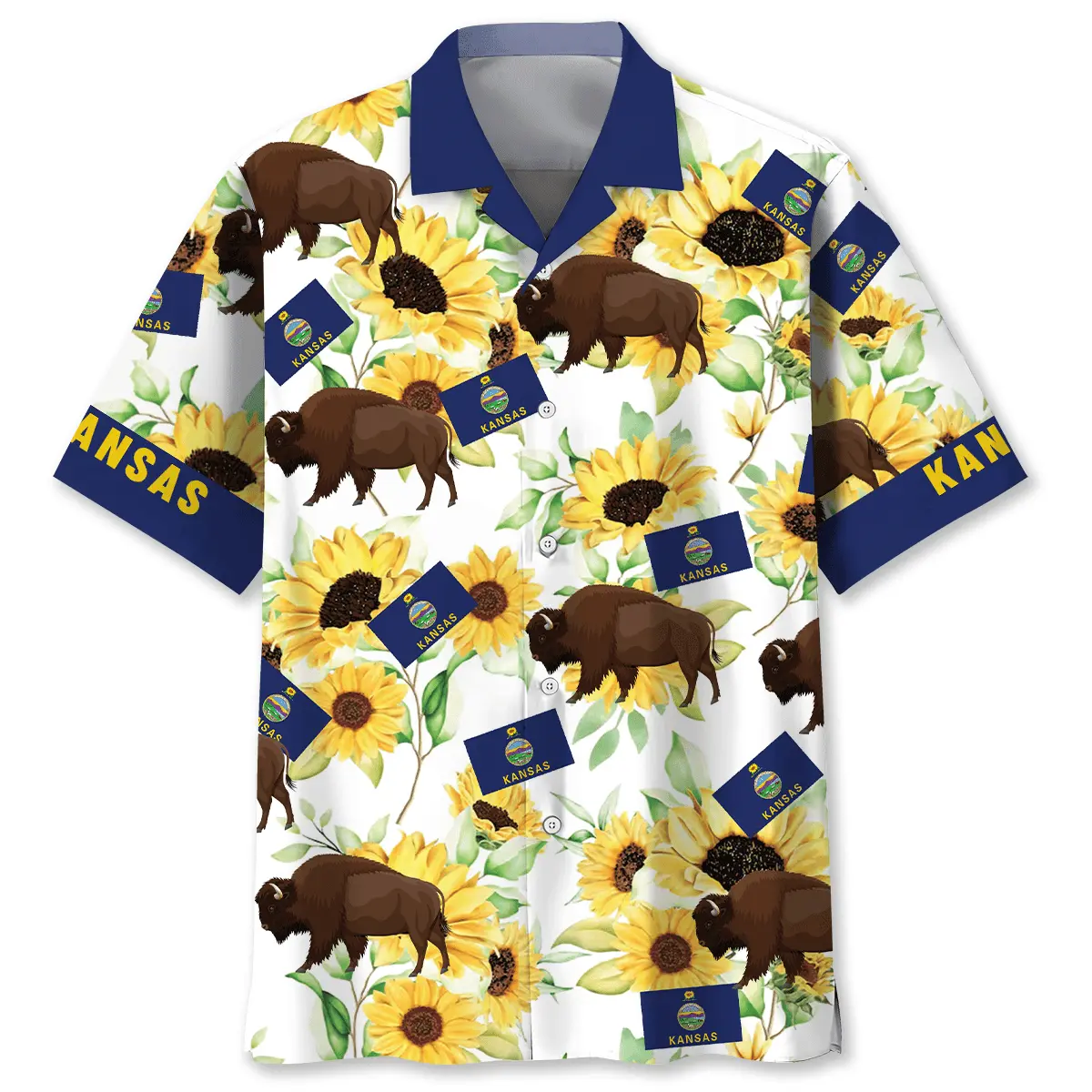 kansas-proud-sunflower-hawaiian-shirt