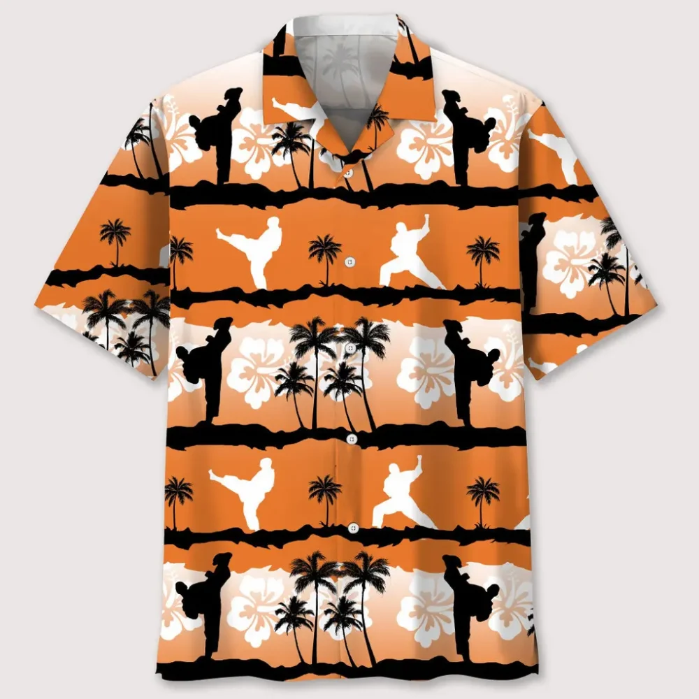 Karate Sunset Hawaiian Shirt HWBN2762522 - Beltina