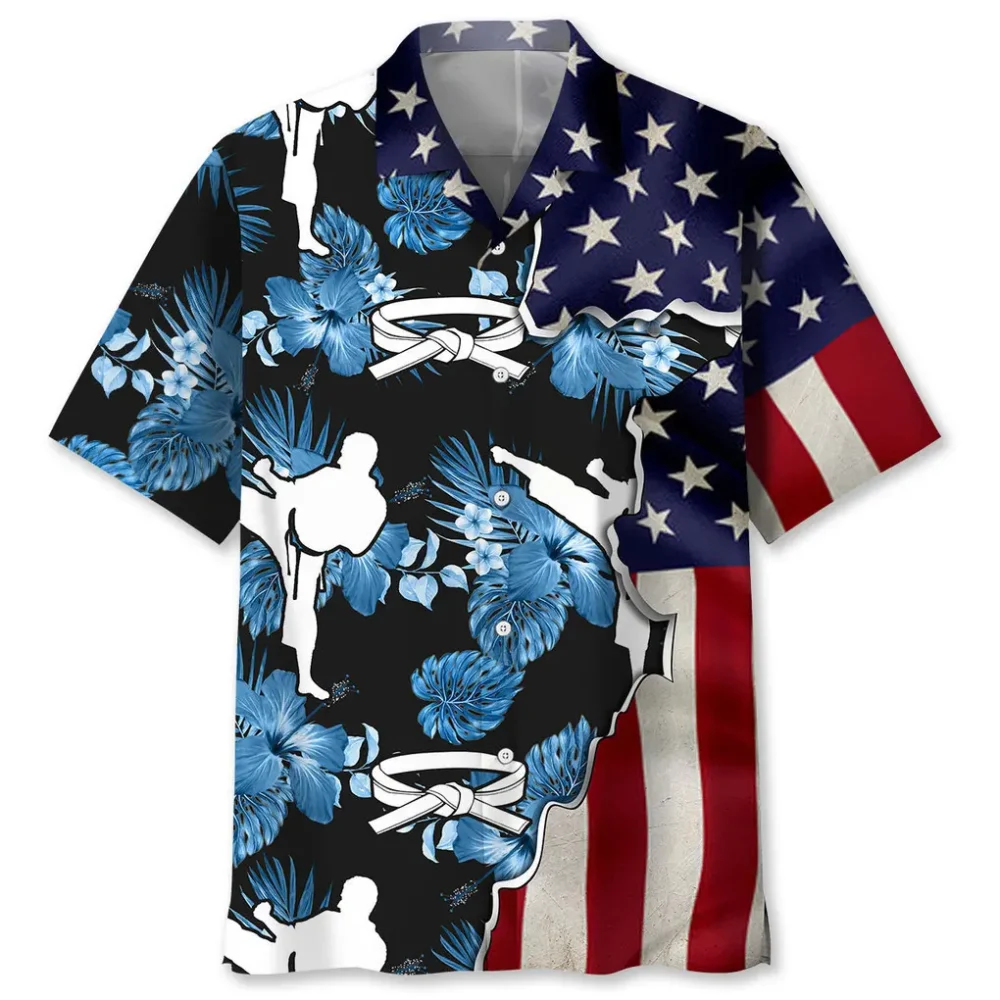 Karate Tropical Flag Hawaiian Shirt HWBN2762523 - Beltina