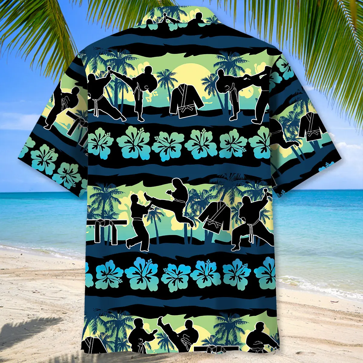 karate-tropical-flower-beach-hawaiian-shirt-3