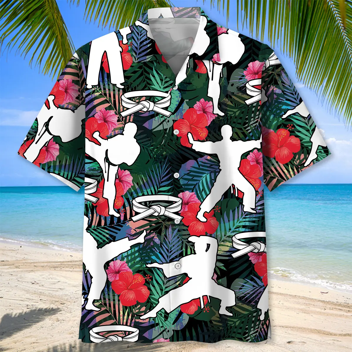 karate-tropical-flower-hawaiian-shirt-1