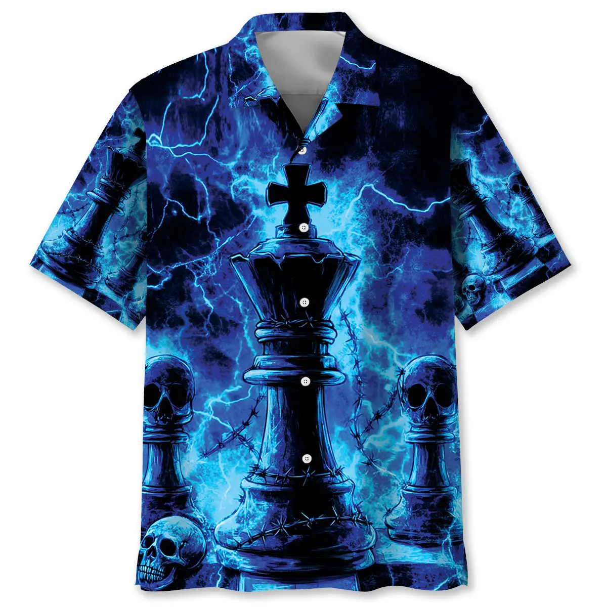 king-chess-hawaiian-shirt