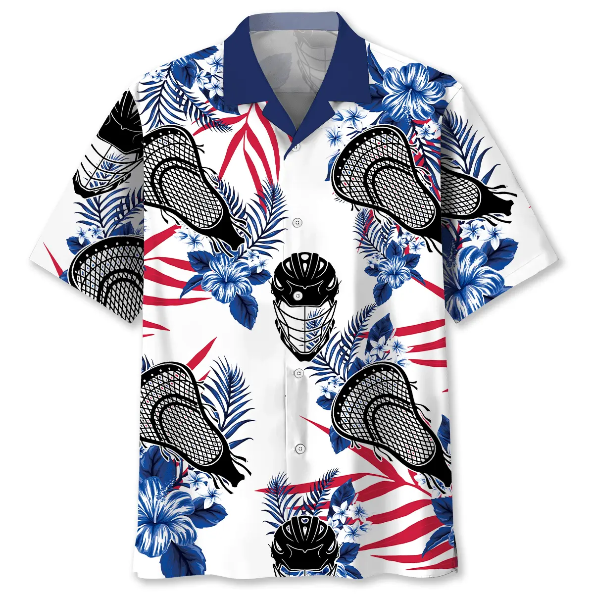lacrosse-sticks-hawaiian-shirt