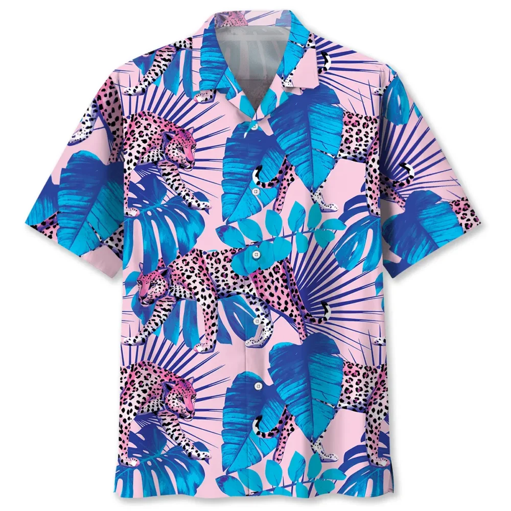 Leopard Tropical Hawaiian Shirt HWBN2762941 - Beltina