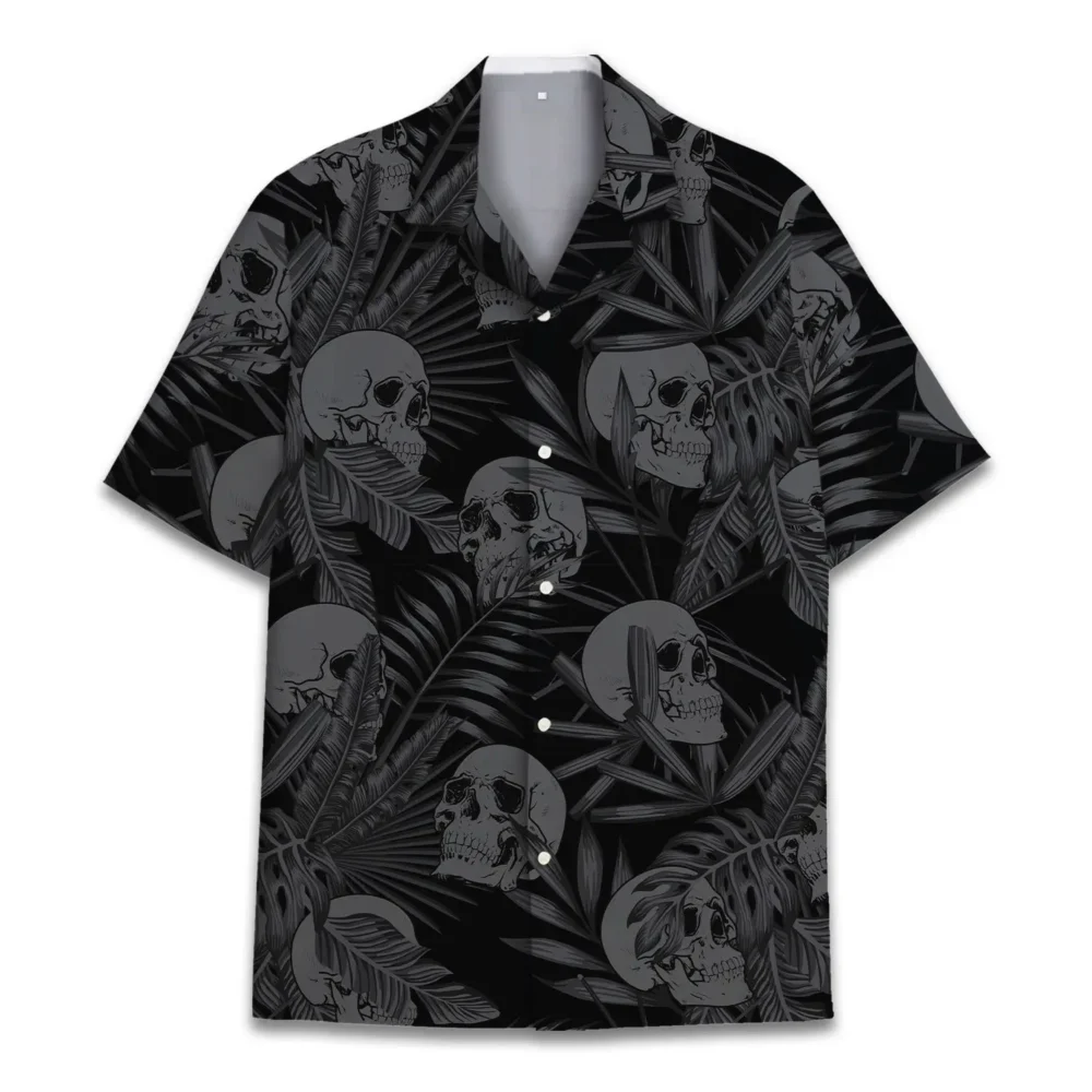 Skull Unisex Hawaiian Shirt Aloha Shirt HWBN2765696 - Beltina