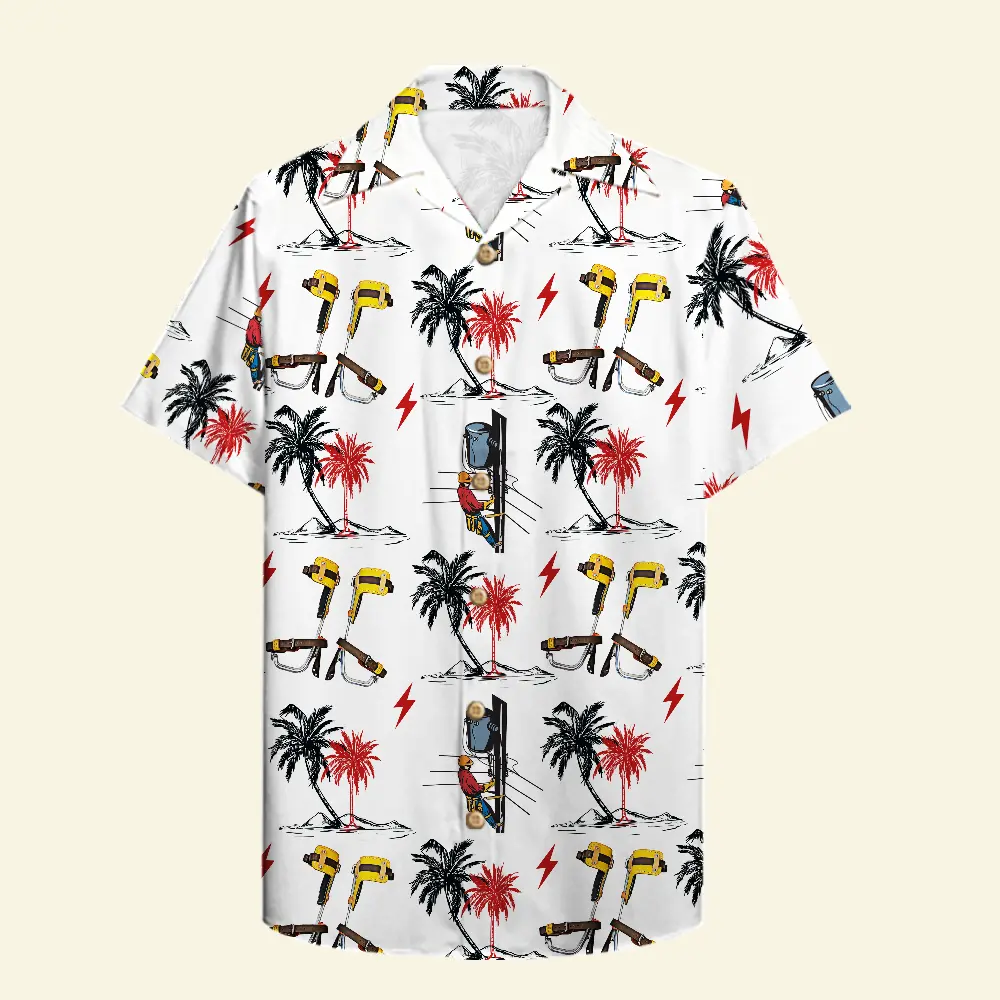 Lineman Power Poles - Unisex Hawaiian Shirt Aloha Shirt Summer Vibe HWBN2765626 - Beltina
