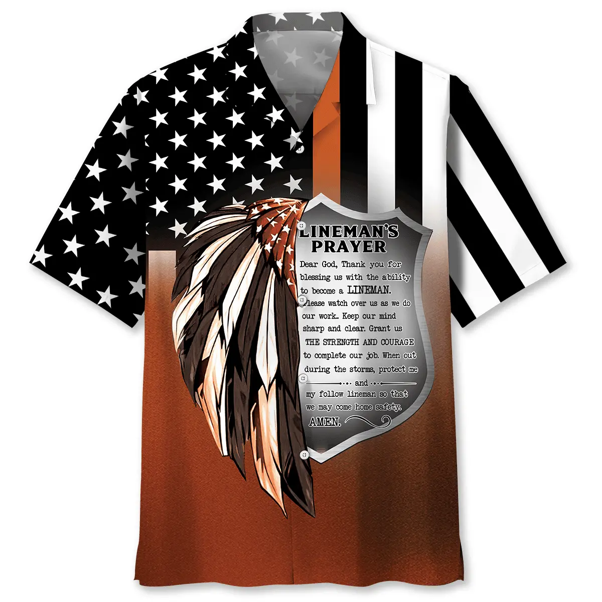 lineman-prayer-hawaiian-shirt