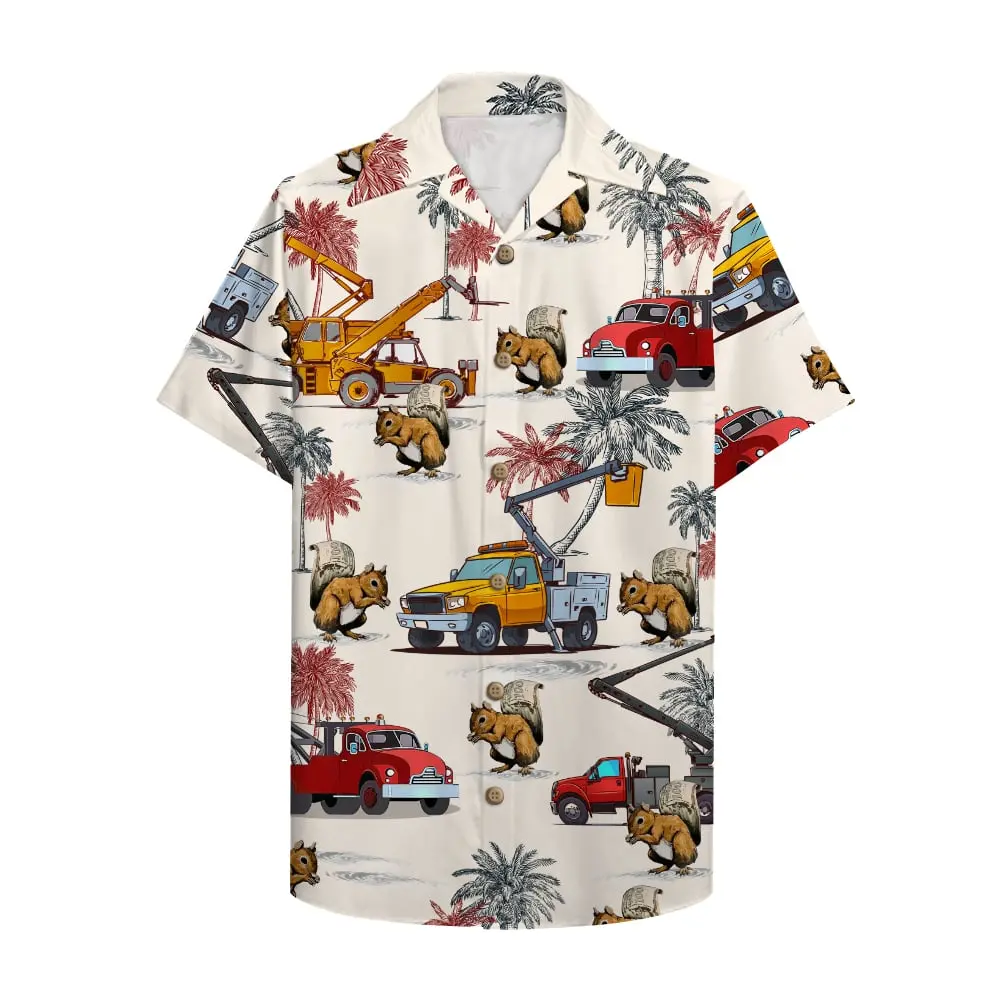 Lineman Unisex Hawaiian Shirt Aloha Shirt - The Cranes Pattern HWBN2765653 - Beltina