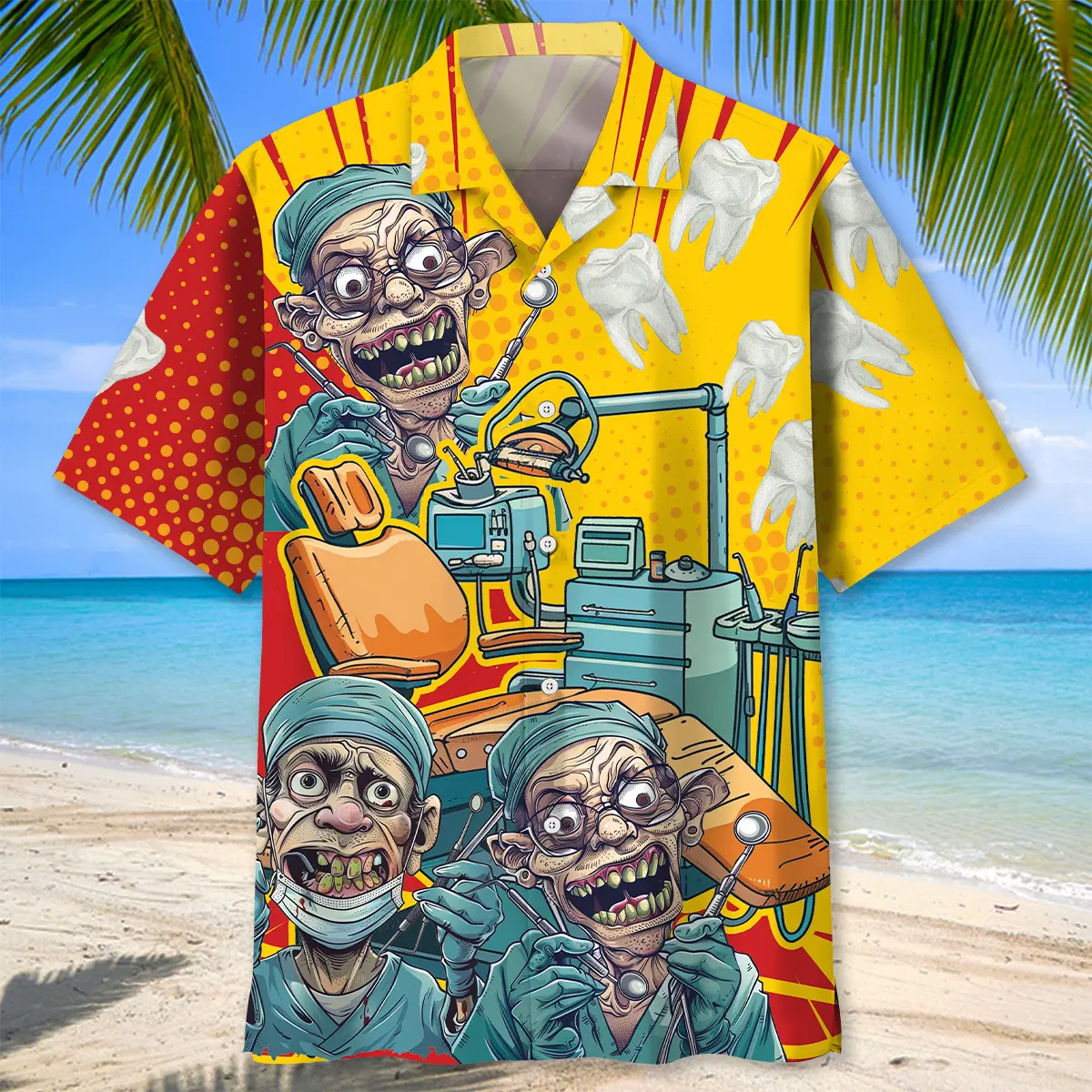 mad-dentist-graphic-art-hawaiian-shirt-1