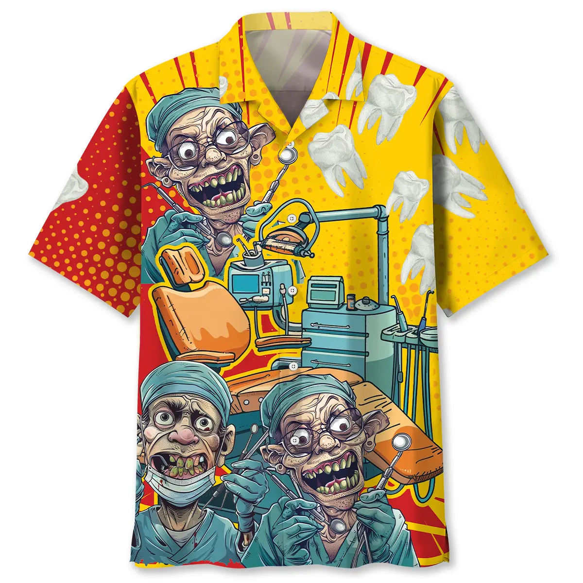 mad-dentist-graphic-art-hawaiian-shirt