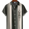 Men's 50's Vintage Geometry Bowling Hawaiian Shirt HWBN2765239 - Beltina
