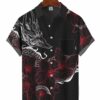Men's Abstract Eastern Dragon Illustration Casual Hawaiian Shirt HWBN2765163 - Beltina