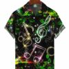 Men's Abstract Music Note Printing Casual Hawaiian Shirt HWBN2765263 - Beltina