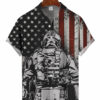 Men's American Flag Soldier Hawaiian Shirt HWBN2765265 - Beltina